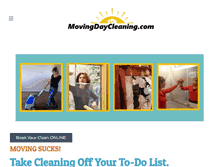 Tablet Screenshot of movingdaycleaning.com